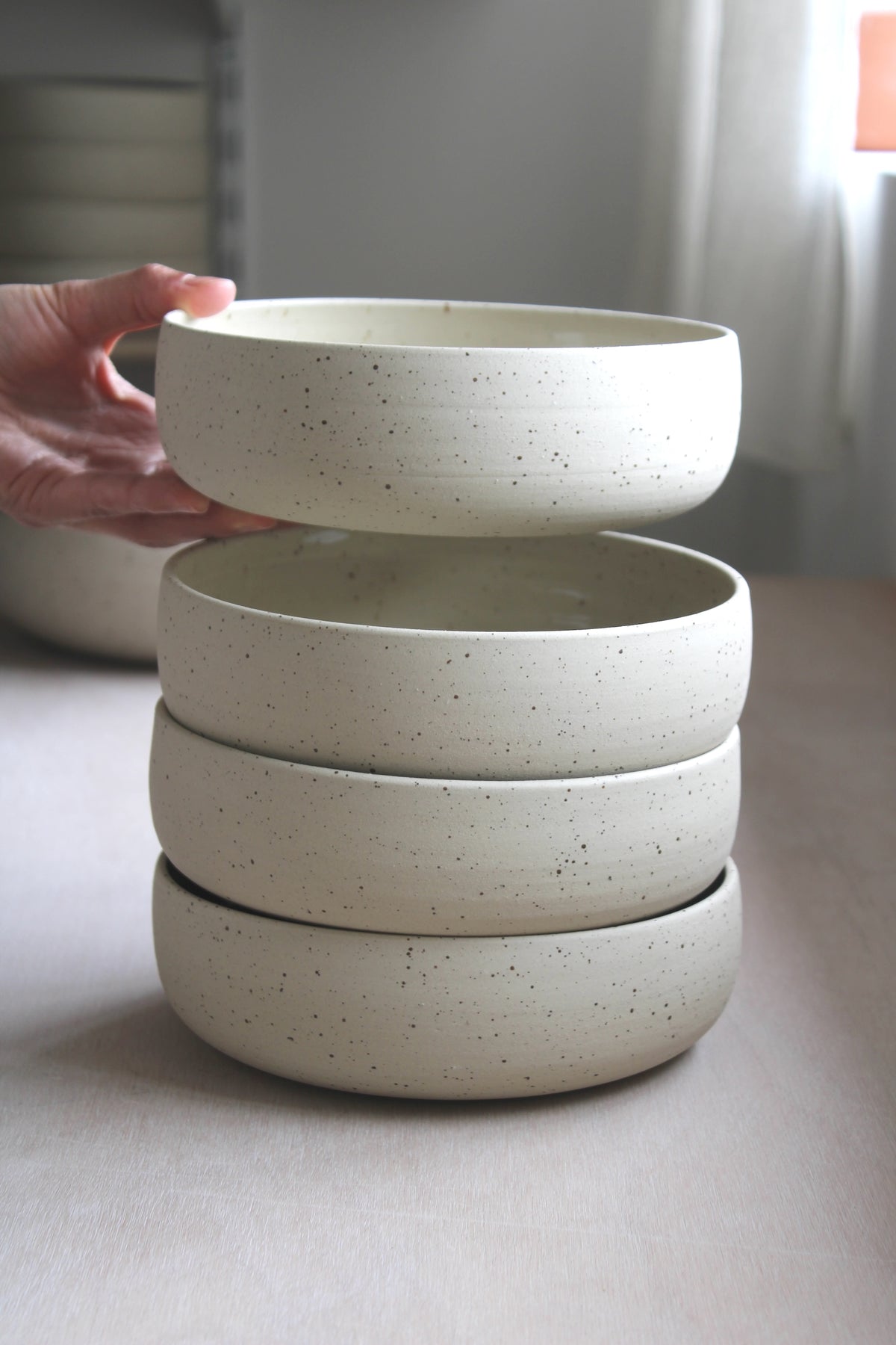 Assiette creuse pyritée