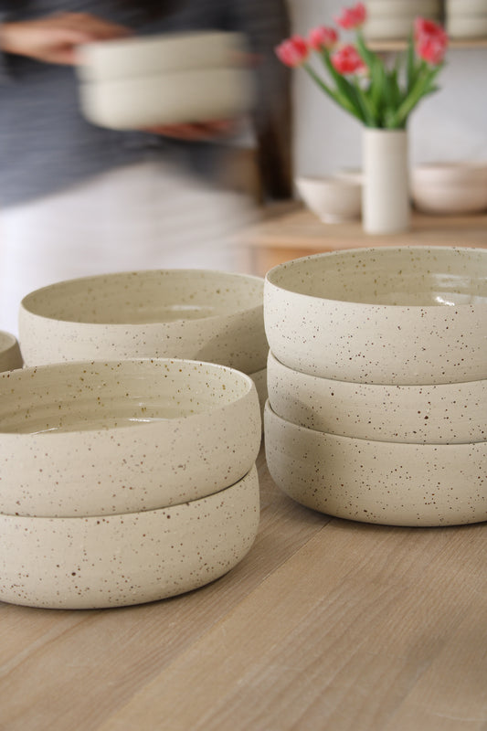 Assiette creuse pyritée